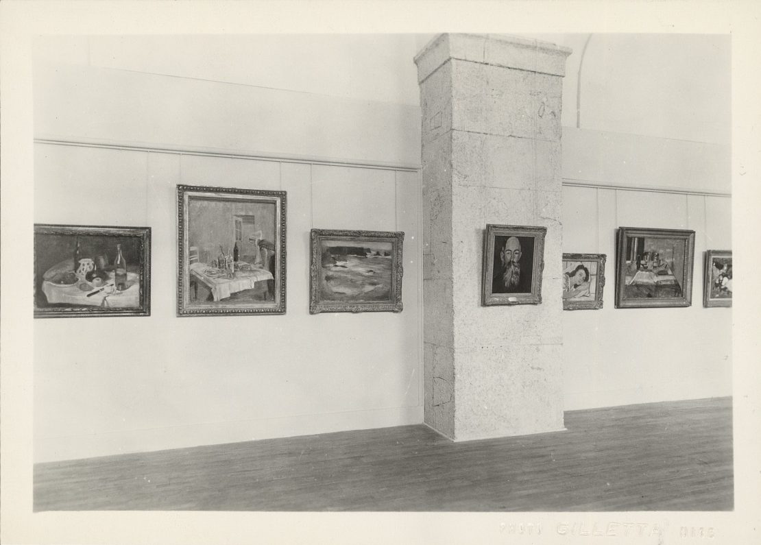 Vue de l’exposition “Henri Matisse” à la galerie des Ponchettes, 1950