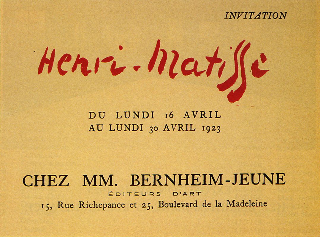 1923 Bernheim Paris - Carton d'invitation