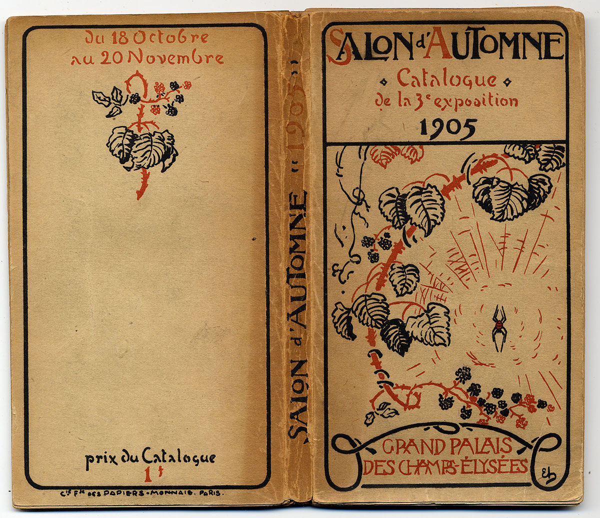couverture du catalogue d’exposition salon d'automne