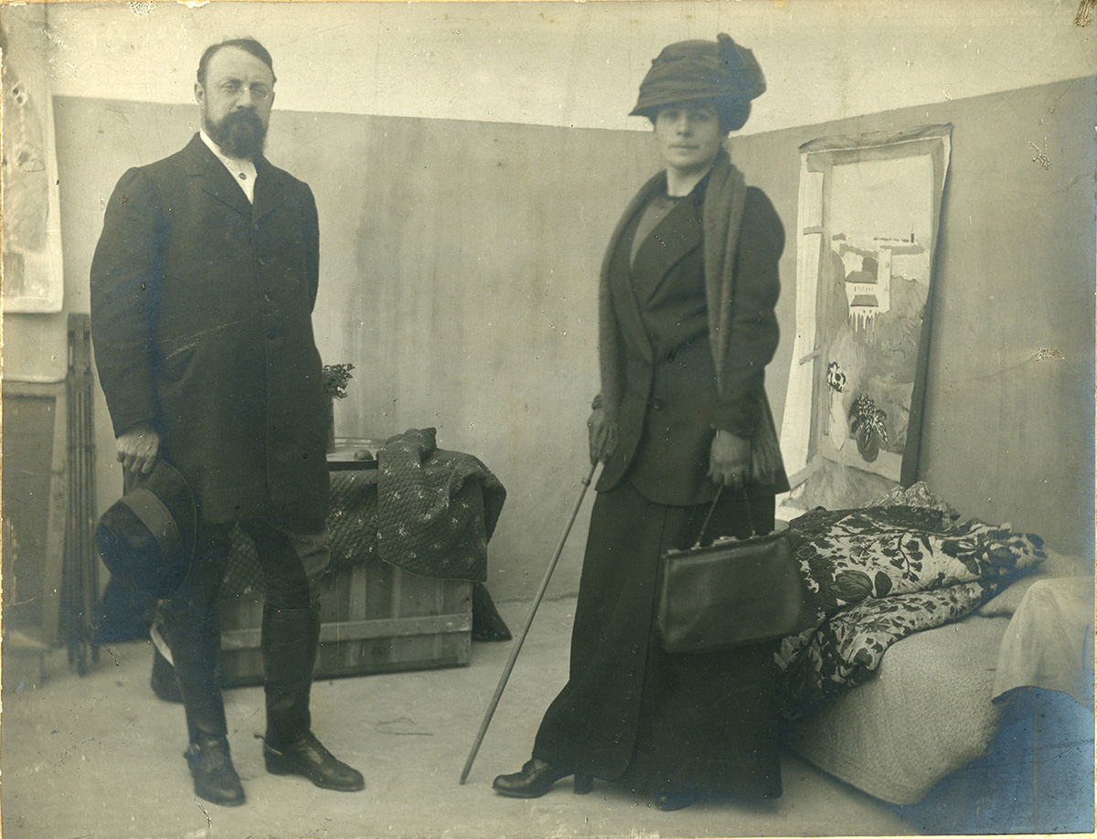 Henri Matisse et sa femme Amélie, Hôtel Villa de France, Tanger, 1912