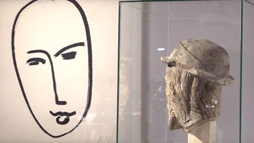 Capture de la vidéo de la visite de l'exposition Matisse Métamorphoses