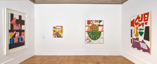 Vue de l'exposition "Shirley Jaffe. Avant et après Matisse", Musée Matisse Nice | Photo © François Fernandez | © Adagp, Paris, 2023